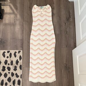 Stella Laguna Beach Pastel Wave Knit Dress
